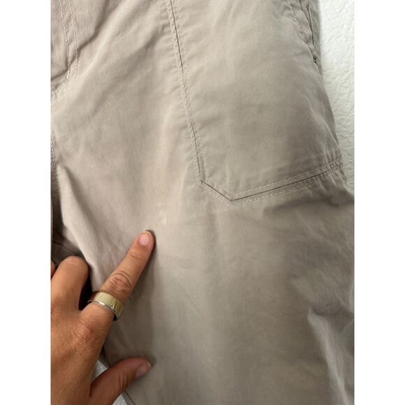 Kuhl Free Range Capri Pants Womens 14 Tan Cargo Pockets Hiking - Picture 6 of 8